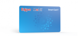 Blue Exxon Mobil Smart Card+ gas savings card
