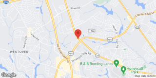 Our office is located on the corner of Bragg Boulevard and Swain Street between Power Swain Chevy and Crown Ford
