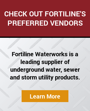water works equipment supplier greensboro Fortiline