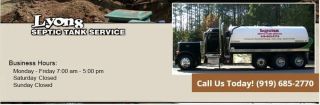 septic tanks raleigh Lyons Septic Tank Service