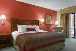 Guest room at the Ramada by Wyndham Raleigh in Raleigh, North Carolina