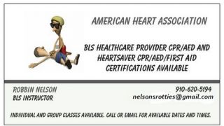 certification agency wilmington Nelson's American Heart CPR Classes